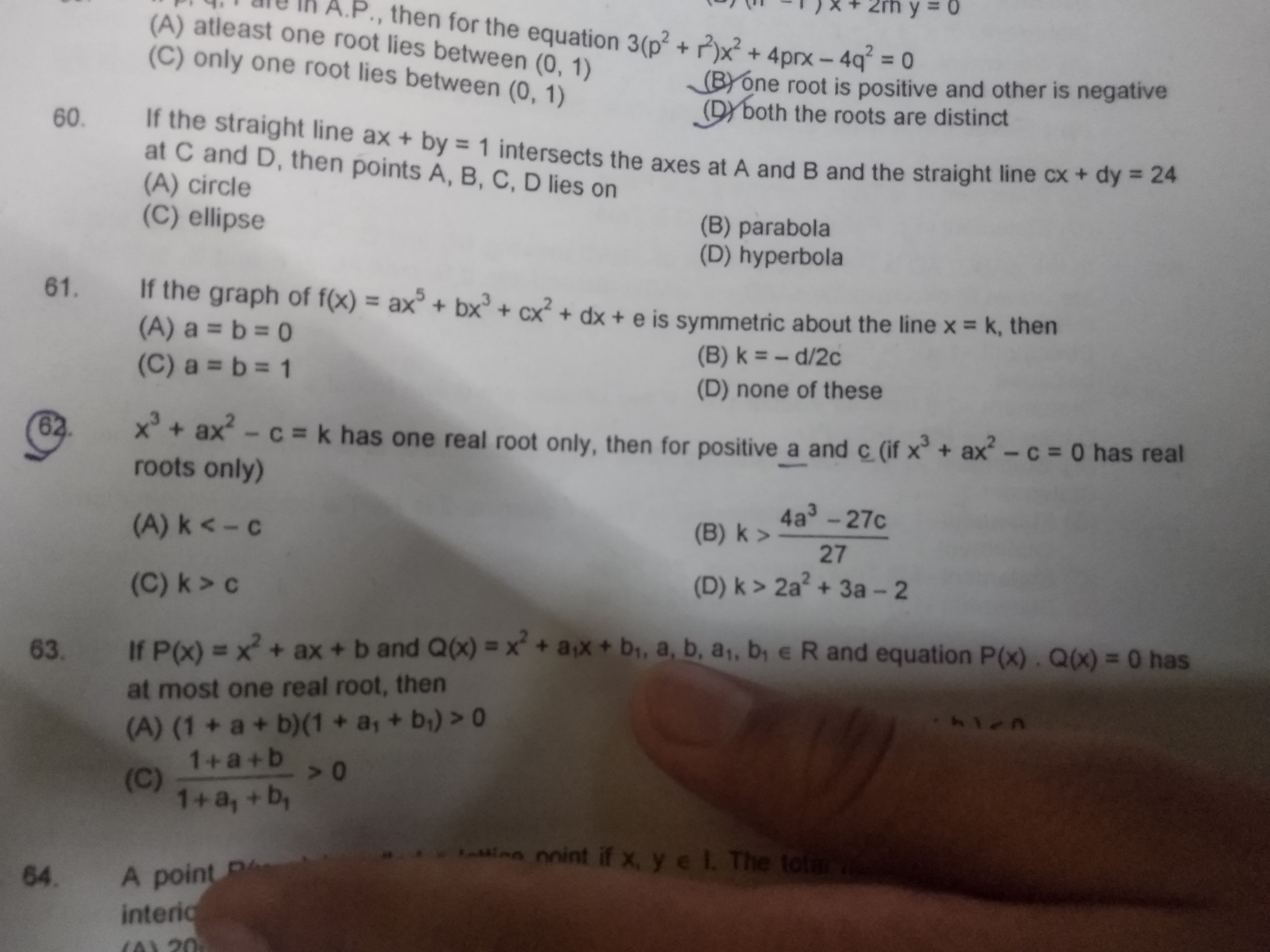 Question image for 62 number question answer this question Fastly ,,